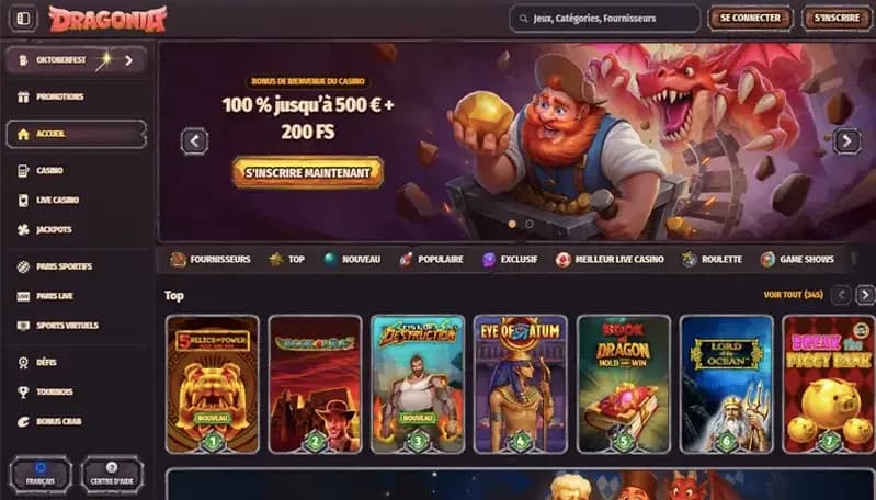 Dragonia site home page